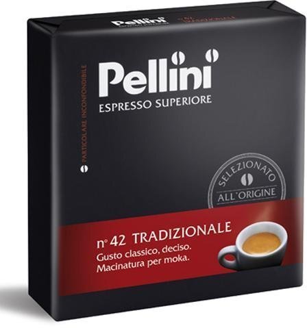 Jahvatatud kohv PELLINI Espresso Tradizionale, 2 x 250g цена и информация | Kohv, kakao | kaup24.ee