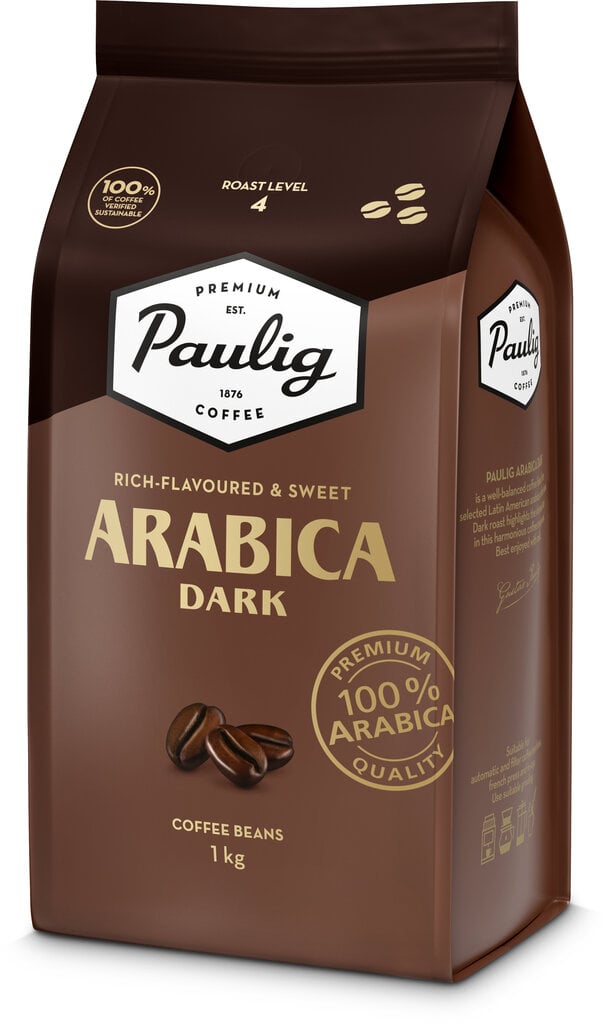 Kohvioad Paulig Arabica Dark, 1kg цена и информация | Kohv, kakao | kaup24.ee