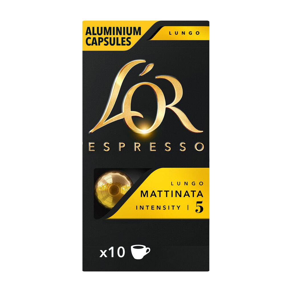 Kohvikapslid L'OR MATTINATA, 10 tk Nespresso® kohvimasinale цена и информация | Kohv, kakao | kaup24.ee