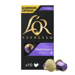 Kohvikapslid L'OR PROFONDO, 10 tk Nespresso® kohvimasinale hind ja info | L'Or Toidukaubad | kaup24.ee