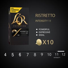 Kohvikapslid L'OR RISTRETTO, 10 tk Nespresso® kohvimasinale hind ja info | Kohv, kakao | kaup24.ee