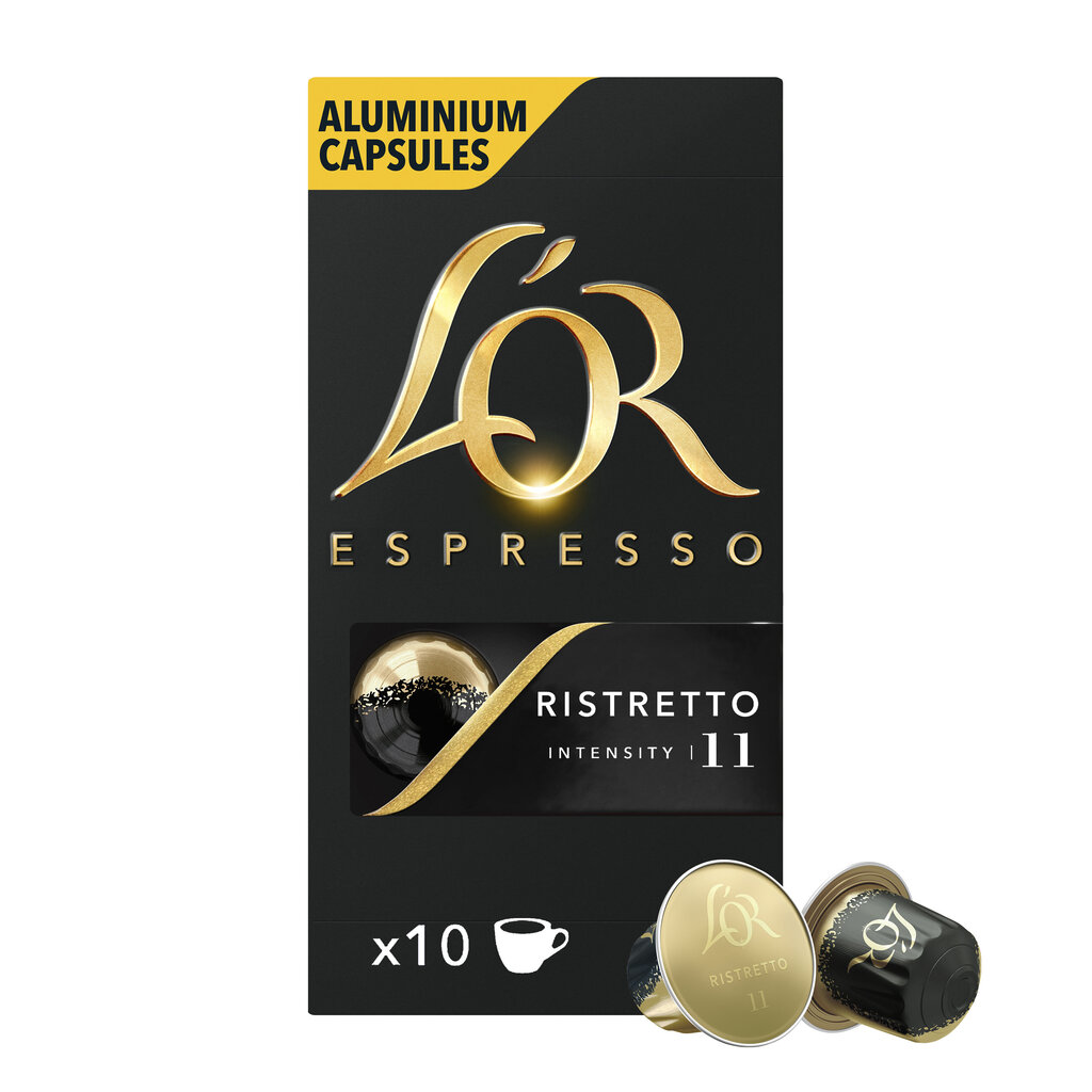 Kohvikapslid L'OR RISTRETTO, 10 tk Nespresso® kohvimasinale цена и информация | Kohv, kakao | kaup24.ee