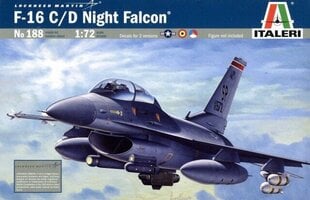 Italeri F-16 C / D Night Falcon hind ja info | Klotsid ja konstruktorid | kaup24.ee