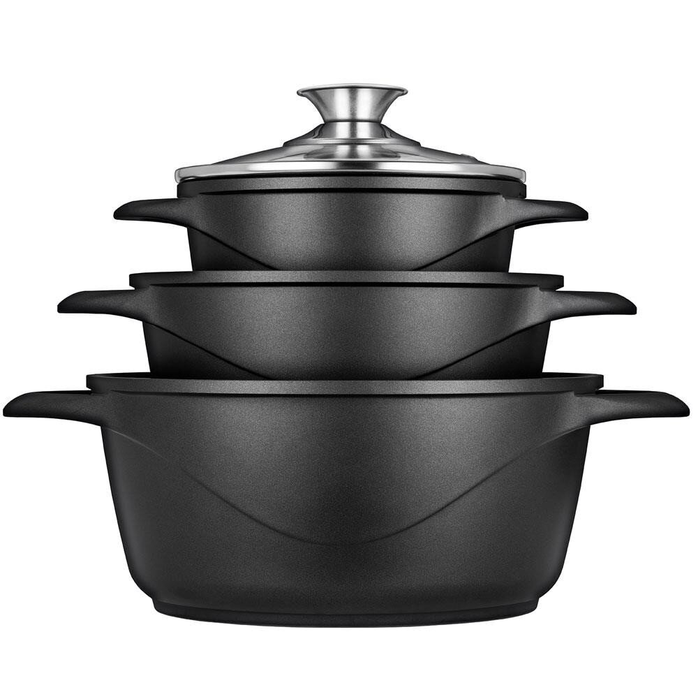 Smile MGK-18 soup pot Black Aluminium hind ja info | Potid ja kiirkeedupotid | kaup24.ee