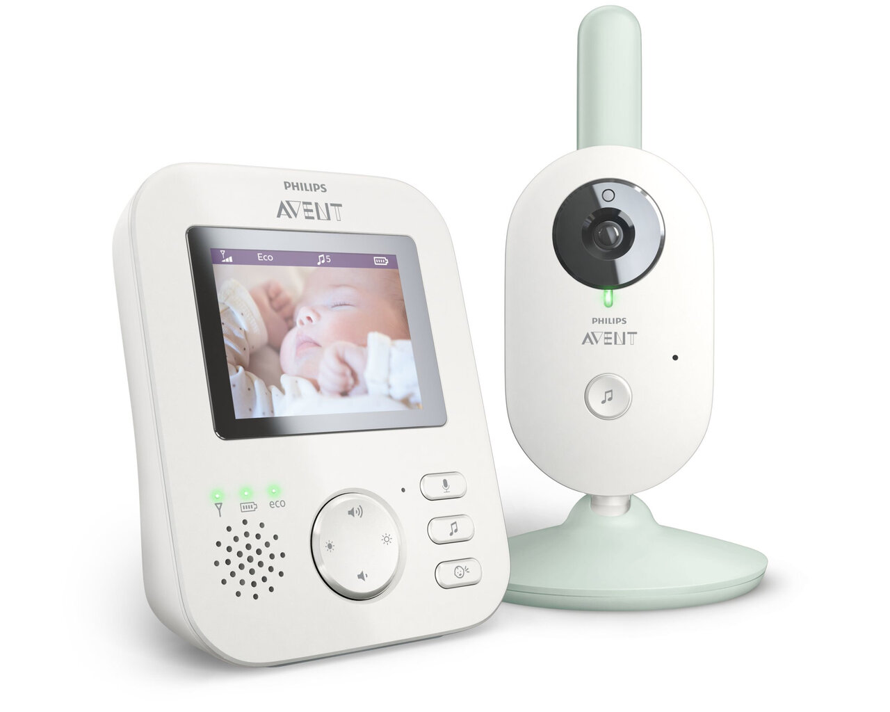 Philips AVENT Baby monitor SCD831/26 video 300 m FHSS White цена и информация | Beebimonitorid | kaup24.ee