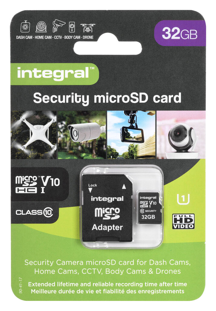 Integral Security Micro SD 4K V30 UHS-1 U3 32GB цена и информация | Fotoaparaatide mälukaardid | kaup24.ee