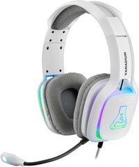 G -Lab Korp Vanadium Gaming Hearset - стерео микрофон, Ultra -Flight, Ultra Bass Stereo Hearset - 3,5 мм разъем для ПК/PS5/Xbox One/Nintendo Switch/Mac/планшет/смартфон (белый) цена и информация | Наушники | kaup24.ee