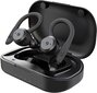 Lips TBE1018 Bluetooth -kõrvaklapid - veekindlad spordi kõrvaklapid, millel on toitepink S, M, L, must hind ja info | Kõrvaklapid | kaup24.ee