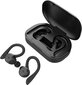 Lips TBE1018 Bluetooth -kõrvaklapid - veekindlad spordi kõrvaklapid, millel on toitepink S, M, L, must hind ja info | Kõrvaklapid | kaup24.ee