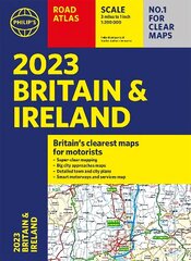2023 Philip's Road Atlas Britain and Ireland: (A4 Paperback) цена и информация | Путеводители, путешествия | kaup24.ee