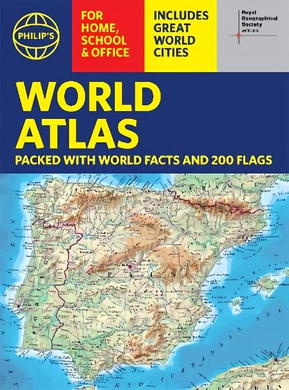 Philip's RGS World Atlas (A4): with Global Cities, Facts and Flags hind ja info | Entsüklopeediad, teatmeteosed | kaup24.ee