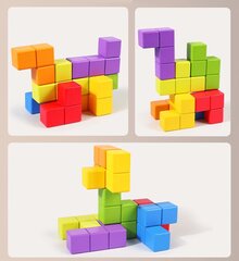 Värvilised plokid - Cube hind ja info | Klotsid ja konstruktorid | kaup24.ee