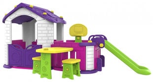 Большой дом с горкой, фиолетовый цена и информация | Детские игровые домики | kaup24.ee