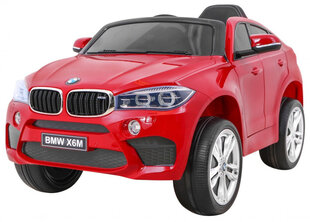 BMW X6M elektriauto lastele, punane hind ja info | Laste elektriautod | kaup24.ee