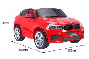 BMW X6M XXL elektriauto, punane hind ja info | Laste elektriautod | kaup24.ee
