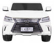 Lexus LX570 elektriline kahekohaline auto, valge цена и информация | Laste elektriautod | kaup24.ee