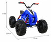 Quad Quad Lucky Seven, sinine hind ja info | Laste elektriautod | kaup24.ee