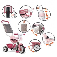Трехколесный велосипед Smoby Be Move Komfort, розовый цена и информация | Трехколесные велосипеды | kaup24.ee
