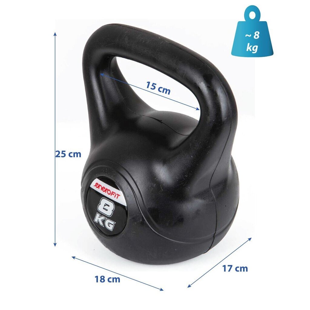 Kaal - Enero Fit Kettlebell, 8 kg hind ja info | Hantlid, kangid, raskused | kaup24.ee