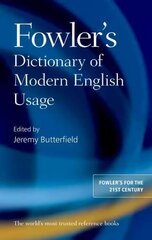 Fowler's Dictionary of Modern English Usage 4th Revised edition цена и информация | Пособия по изучению иностранных языков | kaup24.ee