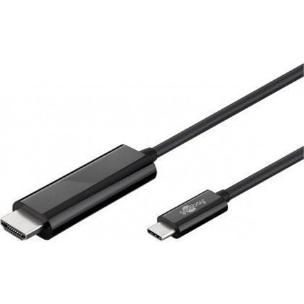 GB USB TYPE-C HDMI ADAPTERIKAAPELI 4K60HZ 1.8M цена и информация | Kaablid ja juhtmed | kaup24.ee