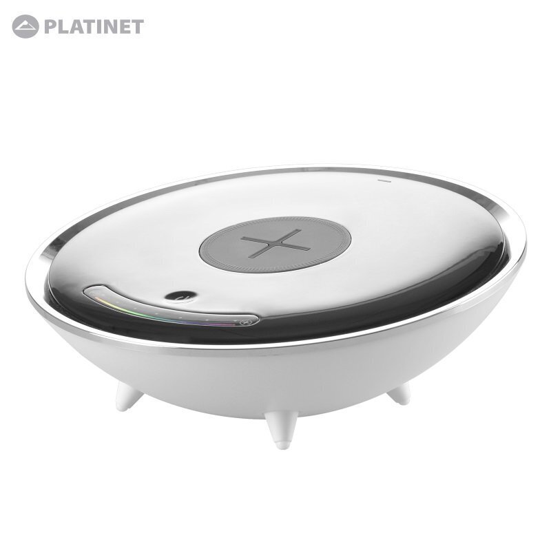 Juhtmeta laadija-LED lamp Platinet PDLU1, valge hind ja info | Laualambid | kaup24.ee