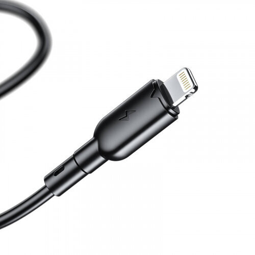 Vipfan USB to Lightning cable Colorful X11, 3A, 1m (black) цена и информация | Kaablid ja juhtmed | kaup24.ee