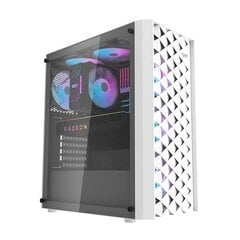 Darkflash DK351 computer case + 4 fans (white) цена и информация | Корпус Cooler Master для ПК Elite 500 Midi | kaup24.ee