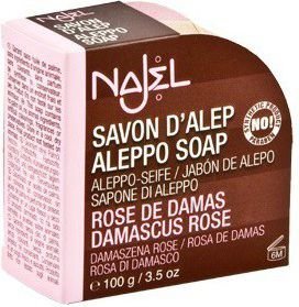 Seep Najel Aleppo Damaskuse roosiga, 100g hind ja info | Seebid | kaup24.ee