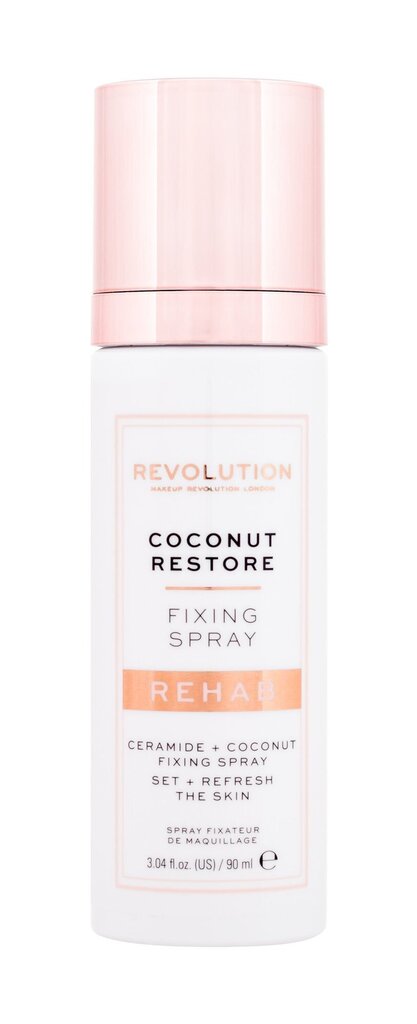 Meigikinnitussprei Makeup Revolution Rehab Coconut Restore, 90 ml цена и информация | Jumestuskreemid, puudrid | kaup24.ee