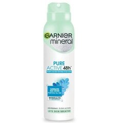 Pihustav deodorant naistele Garnier Mineral Pure Active 48h, 150 ml hind ja info | Deodorandid | kaup24.ee