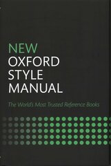 New Oxford Style Manual 3rd Revised edition hind ja info | Võõrkeele õppematerjalid | kaup24.ee
