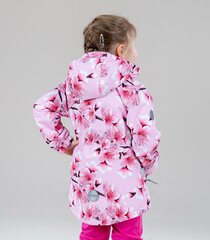 Lenne laste parka 45g Sunny 22225*1700, roosa/valge 4741593057861 hind ja info | Tüdrukute joped ja mantlid | kaup24.ee