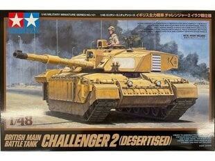 Сборная модель Tamiya - British Main Battle Tank Challenger 2 (Desertised), 1/48, 32601 цена и информация | Конструкторы и кубики | kaup24.ee