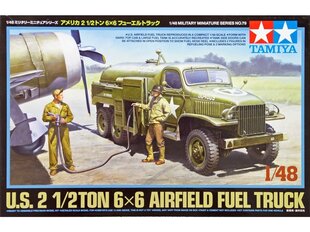 Сборная модель Tamiya - U.S. 2 1/2TON 6x6 Airfield Fuel Truck, 1/48, 32579 цена и информация | Конструкторы и кубики | kaup24.ee