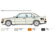 Italeri - Mercedes Benz 190E 2.3 16v, 1/24, 3624 цена и информация | Klotsid ja konstruktorid | kaup24.ee