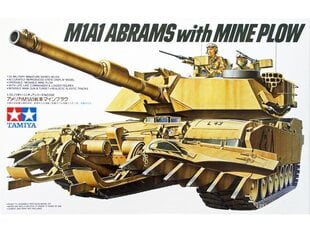  Сборная модель Tamiya - U.S. M1A1 Abrams with Mine Plow, 1/35, 35158 цена и информация | Конструкторы и кубики | kaup24.ee