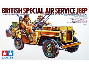 Сборная модель Tamiya - British Special Air Service Jeep, 1/35, 35033 цена и информация | Конструкторы и кубики | kaup24.ee