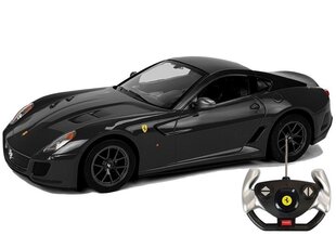 Auto Ferrari 599 GTO Rastar koos kaugjuhtimispuldiga 1:14, must hind ja info | Poiste mänguasjad | kaup24.ee