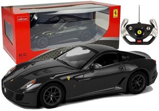 Auto Ferrari 599 GTO Rastar koos kaugjuhtimispuldiga 1:14, must hind ja info | Poiste mänguasjad | kaup24.ee