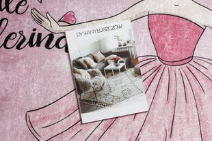 BAMBINO 2185 pesuvaip Ballerina, kiisu lastele libisemisvastane - roosa цена и информация | Ковры | kaup24.ee