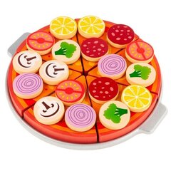 Игрушечная деревянная пицца цена и информация | Игрушки для девочек | kaup24.ee