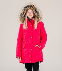 Laste talveparka Lenne 250g Edina 22671*186, vaarikas 4741593201202 hind ja info | Tüdrukute joped ja mantlid | kaup24.ee