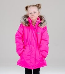 Laste talveparka Lenne 250g Maya 22330*268, neoonroosa 4741593132391 hind ja info | Tüdrukute joped ja mantlid | kaup24.ee