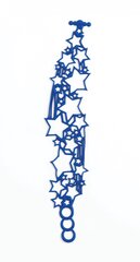 ЭКО Пластиковый Браслет BATUCADA, Blue Stars Stars цена и информация | Женские браслеты | kaup24.ee