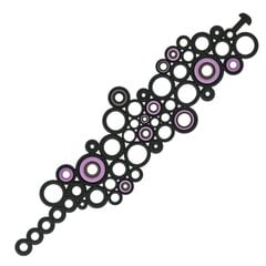 ЭКО Пластиковый Браслет BATUCADA, Ellipses Purple Ellipses Bracelet цена и информация | Женские браслеты | kaup24.ee