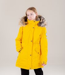 Laste talveparka Lenne 250g Edina 22671*108, kollane 4741593200663 цена и информация | Куртки, пальто для девочек | kaup24.ee