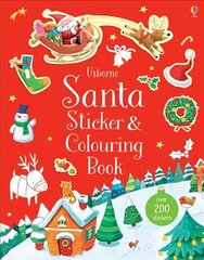 Santa Sticker and Colouring Book New edition hind ja info | Väikelaste raamatud | kaup24.ee