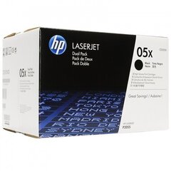 HP No.05X, двойная упаковка (CE505XD), черный картридж цена и информация | Картриджи и тонеры | kaup24.ee