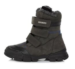 Кожаные зимние ботинки D.D.Step.W056-496AM-W.Dark Grey. цена и информация | Детские зимние сапожки | kaup24.ee